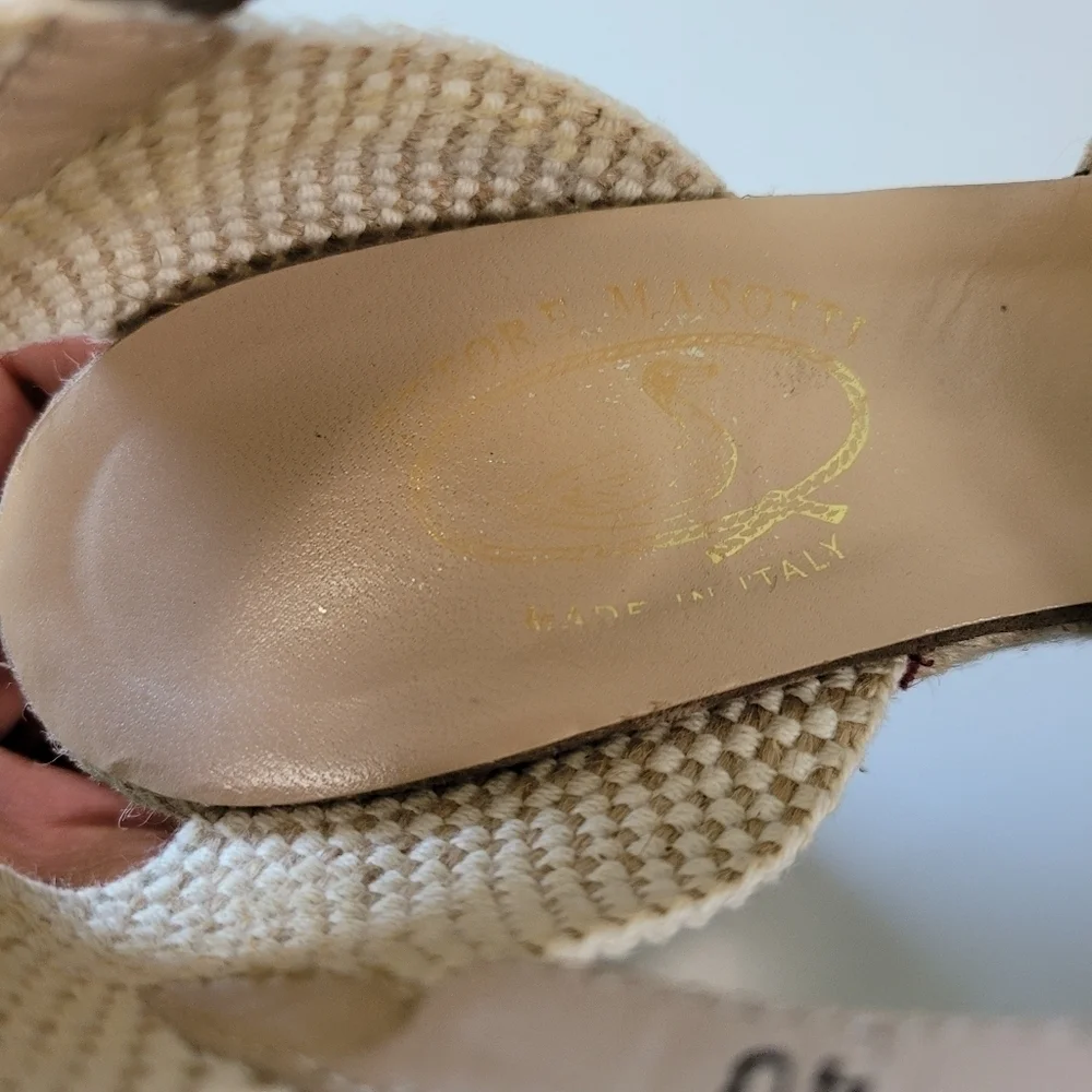 Ettore Masotti Stefy Animal Print Platform Wedge Espadrille